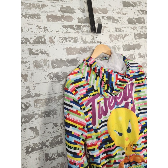 Looney Tunes‎ Members Only Tweety Bird Jacket Collaboration Size Large Colorful - Picture 5 of 16